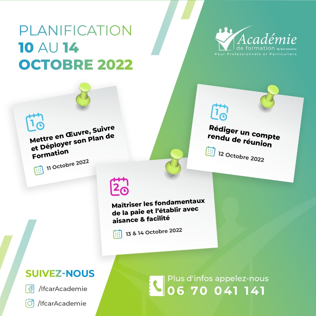 Planigfication octobre 2022